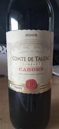 Sydvestfrankrig Cahors Comte de Tauzac 2006