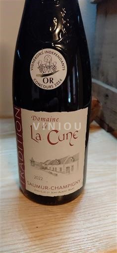 Thung lũng sông Loire Saumur-champigny Domaine La Cune Tradition 2022