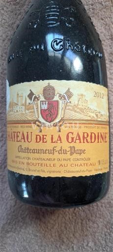 Rhône-dalen Châteauneuf-du-Pape Château La Gardine 2012