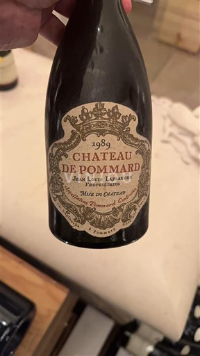Burgundy Pommard Château Pommard 1989