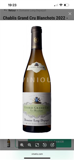 Bourgogne Chablis Grand Cru Grand Cru Domaine Long-Depaquit Les Blanchots 2023