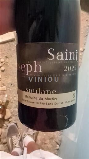 Rhônen laakso Saint-Joseph Domaine Mortier Soulane 2022