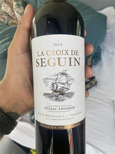 Bordeaux Pessac-Léognan Domaine Seguin La Croix de Seguin 2014