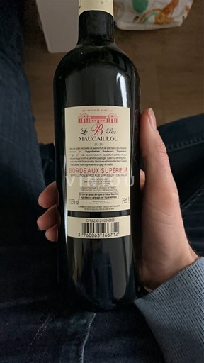 Bordeaux Bordeaux supérieur Maucaillou Le B par Maucaillou 2020