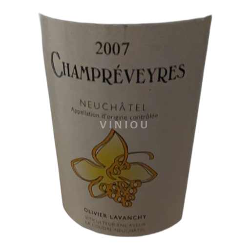 Neuchâtel Neuchâtel AOC Champréveyres 2007