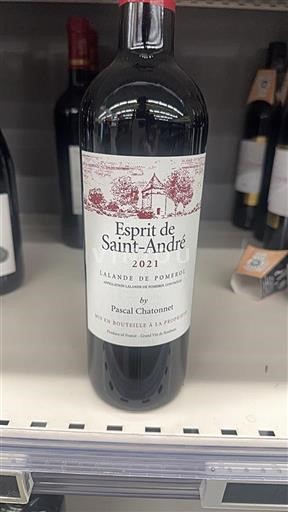 Bordeaux Lalande-de-Pomerol Esprit de Saint-André 2021