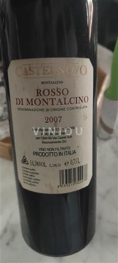 Toskánsko Rosso di Montalcino Castelnuovo 2007
