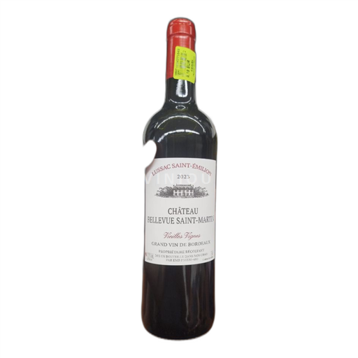 Vin Rouge sec Château Bellevue Saint-Martin 2023 France Bordeaux AOC