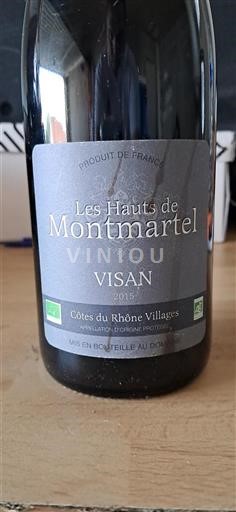 Rhône-dalen Côtes-du-Rhône-Villages Les Hauts de Montmartel 2015