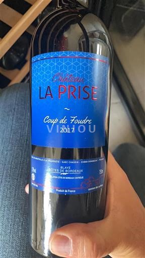 Burdeos Blaye-Côtes de Burdeos Château La Prise Coup de Foudre 2017