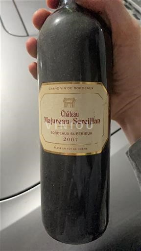 Bordeaux Bordeaux supérieur Château Majureau-Sercillan 2007
