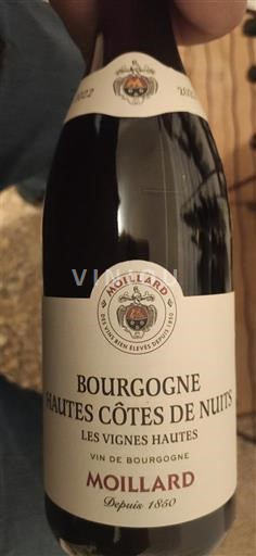 Bourgogne Hautes Côtes de nuits Moillard Les Vignes Hautes 2022