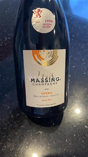 Champaña Champán Grand Cru Louis Massing Operis Sin añada
