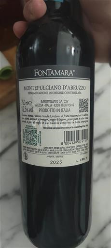 Abruzzo Montepulciano d'Abruzzo Fontamara 2023