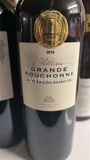 Bordeaux Saint-Émilion Grand Cru Grand Cru Château Grande Rouchonne La Croix 2016
