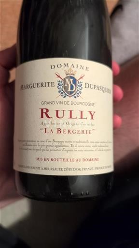 Burgund Rully Domaine Marguerite Dupasquier La Bergerie Ohne Jahrgang