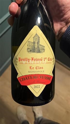 Burgundy Pouilly-Fuissé Premier Cru Fuissé Le Clos Monopole 2022
