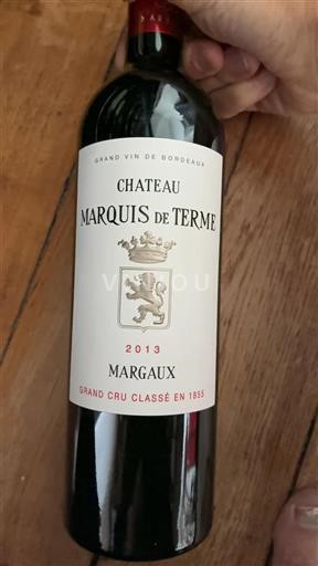 Burdeos Margaux Grand Cru Marquis de Terme 2013