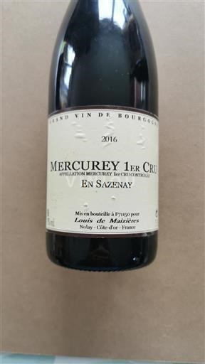 Burgundija Ni doloceno Premier Cru Louis de Maizières En Sazenay 2016