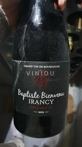 Burgundia Irancy Baptiste Bienvenu Les mazelots 2022