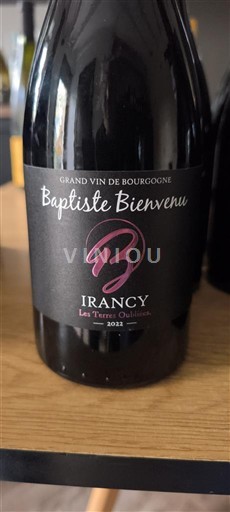 Burgundi Irancy Baptiste Bienvenu Les terres oubliées 2022
