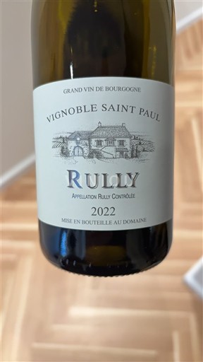 Bourgogne Rully Vignoble Saint Paul 2022