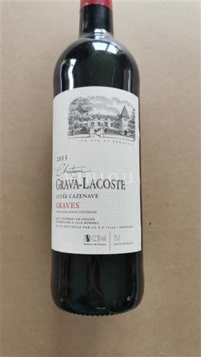 Burdeos Graves Château Grava-Lacoste Cazenave 2013