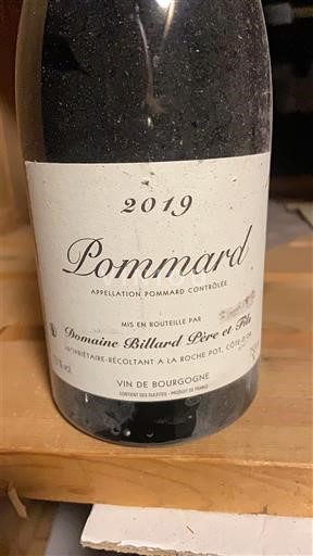 Burgundsko Pommard Domaine Billard Père Et Fils 2019