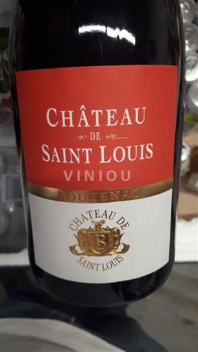 Vin Rouge sec Domaine Saint Louis 2016 France Languedoc Corbières-boutenac AOC