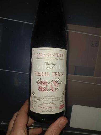Alsácia Alsácia Grand Cru Grand Cru Pierre Frick Grand Cru Steinert 2012