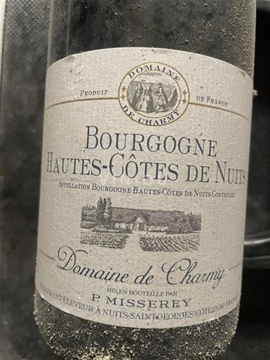 Borgonha Hautes Côtes de Nuits Domaine Charny Não Sazonado