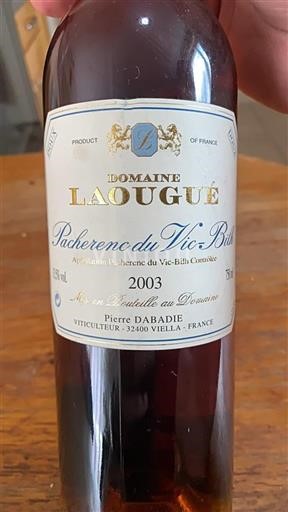 Sudoeste Pacherenc-du-vic-bilh Domaine Laougoué 2003