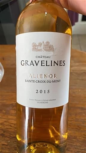Bordeaux Sainte-Croix-Du-Mont Château Gravelines Alienor 2015