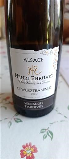Alsace Vendanges Tardives Henri Ehrhart Vendanges Tardives 2020