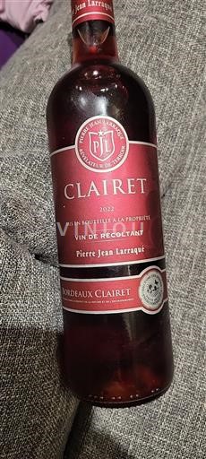 Bordoja Bordeaux clairet Pierre Jean Larraqué 2022