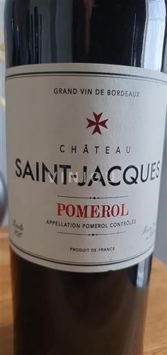 Bordeaux Pomerol Château Saint-Jacques 2020