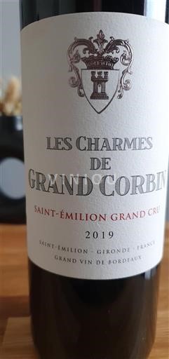 Burdeos Saint-Émilion Gran Cru Grand Cru Les Charmes de Grand Corbin 2019