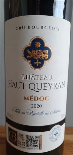 Bordéus Médoc Cru Bourgeois Château Haut Queyran 2020