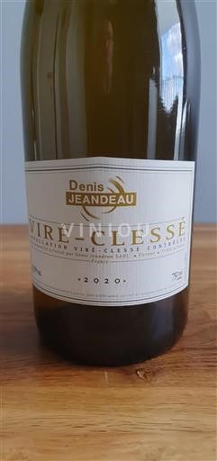 Burgundi Viré-clessé Denis Jeandeau 2020