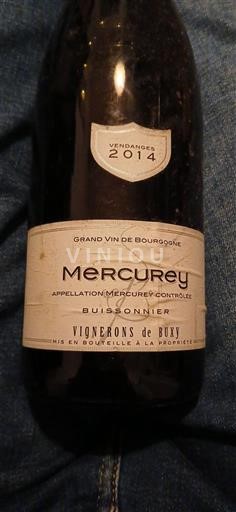 Bourgogne Mercurey Vignerons de Buxy Buissonnier 2014