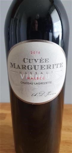 Lounais-Ranska Cahors Château Lagrezette Marguerite 2016