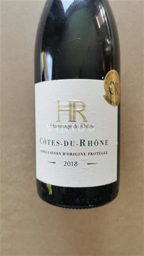 Valle del Rodano Côtes-du-Rhône Hommage du Rhône 2018