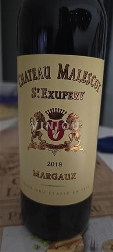 Bordeaux Margaux Grand Cru Château Malescot St. Exupéry 2018