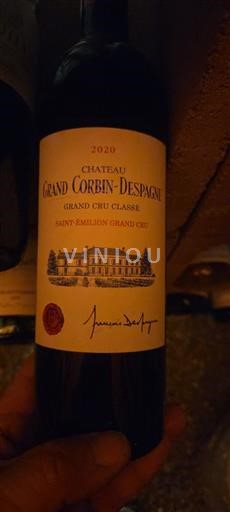 Bordeaux Saint-Émilion Grand Cru Grand Cru Classé Château Grand Corbin-Despagne 2020
