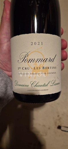Burgundsko Pommard Premier Cru Domaine Chantal Lescure Les Bertins 2021