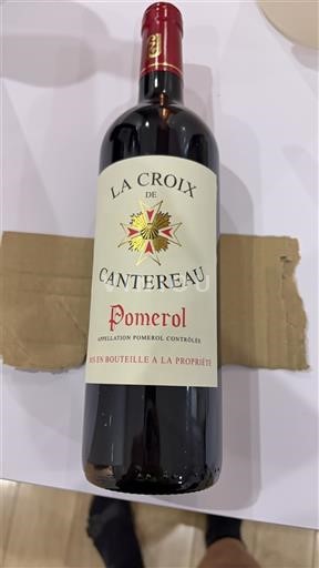 Bordeaux Pomerol La Croix de Cantereau 2016