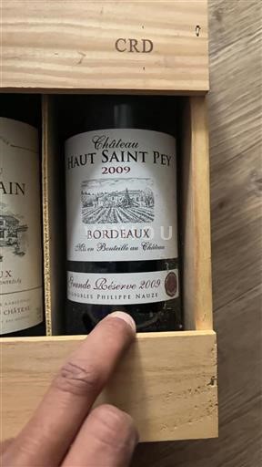 Burdeos Bordeaux Château Haut Saint Pey Grande Réserve 2009