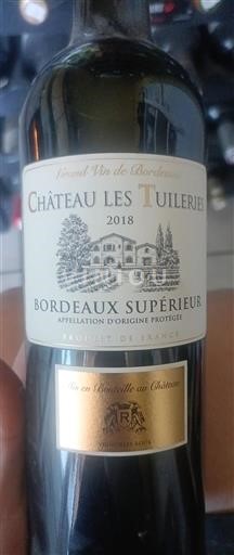 Burdeos Bordeaux superior Château Les Tuileries 2018