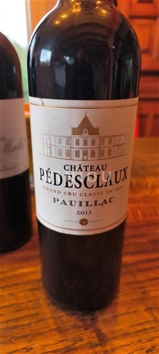 Bordeaux Pauillac Grand Cru Château Pédesclaux 2013
