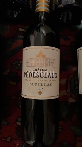 Bordeaux Pauillac Grand Cru Château Pédesclaux 2013